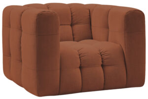 Bobochic Paris Terakotově oranžov&eacute; křeslo Ulysse