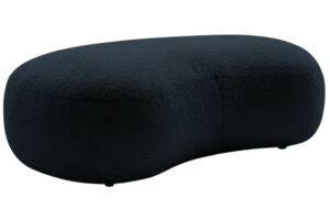 Bobochic Paris Tmavě modr&aacute; boucl&eacute; podnožka Saint-Germain 147 x 90 cm