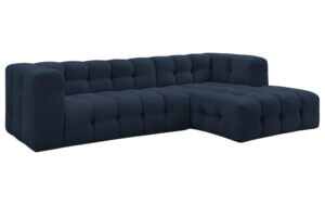 Bobochic Paris Tmavě modr&aacute; rohov&aacute; pohovka Cloud 288 cm