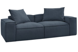 Bobochic Paris Tmavě modr&aacute; trojm&iacute;stn&aacute; pohovka Boheme 260 cm