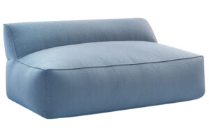 Bobochic Paris Tmavě modr&aacute; zahradn&iacute; pohovka Riviera 160 cm