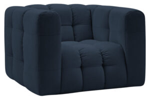 Bobochic Paris Tmavě modr&eacute; křeslo Ulysse