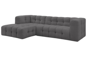 Bobochic Paris Tmavě &scaron;ed&aacute; rohov&aacute; pohovka Cloud 288 cm