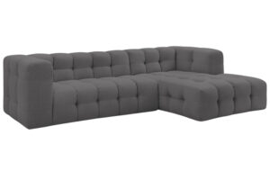 Bobochic Paris Tmavě &scaron;ed&aacute; rohov&aacute; pohovka Cloud 288 cm