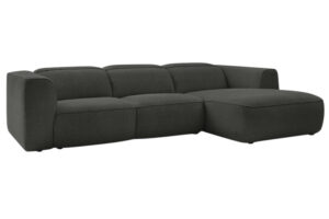 Bobochic Paris Tmavě &scaron;ed&aacute; rohov&aacute; pohovka William 298 cm