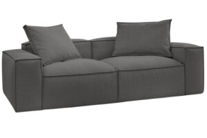 Bobochic Paris Tmavě &scaron;ed&aacute; trojm&iacute;stn&aacute; pohovka Boheme 260 cm