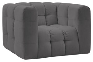 Bobochic Paris Tmavě &scaron;ed&eacute; křeslo Ulysse