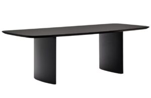 Čern&yacute; lakovan&yacute; j&iacute;deln&iacute; stůl Kave Home Litto 240 x 100 cm