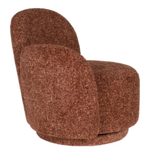 Dutchbone Červen&eacute; otočn&eacute; křeslo ROSE