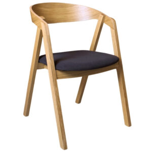 FormWood Dubov&eacute; křeslo Henry s čern&yacute;m sed&aacute;kem