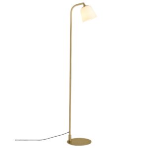 Halo Design B&iacute;l&aacute; skleněn&aacute; stojac&iacute; lampa Room 49 135 cm