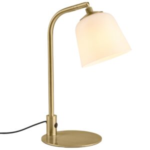 Halo Design B&iacute;l&aacute; skleněn&aacute; stoln&iacute; lampa Room 49 40 cm