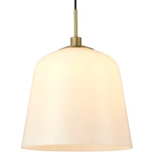 Halo Design B&iacute;l&eacute; skleněn&eacute; z&aacute;věsn&eacute; světlo Room 49 30 cm