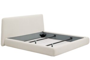 Kave Home B&eacute;žov&aacute; dvoulůžkov&aacute; postel Martina 180 x 200 cm