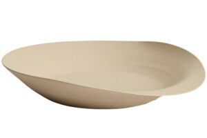 Kave Home B&eacute;žov&aacute; keramick&aacute; dekorativn&iacute; m&iacute;sa Ebenor 54 x 50 cm