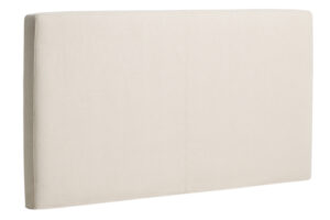 Kave Home B&eacute;žov&eacute; čalouněn&eacute; čelo k posteli Blok 160 cm