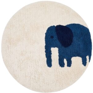 Kave Home B&eacute;žov&yacute; bavlněn&yacute;  koberec Tandani &Oslash; 100 cm