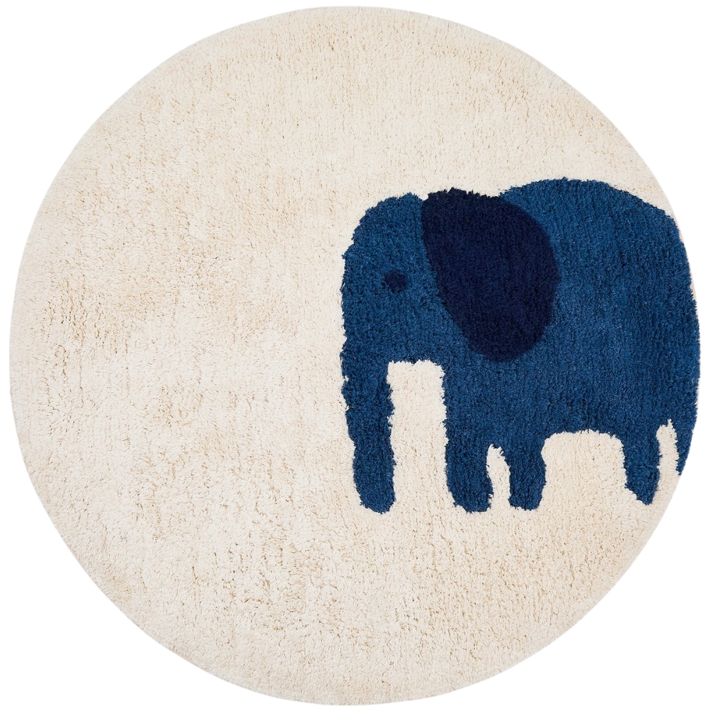 Kave Home Béžový bavlněný  koberec Tandani Ø 100 cm