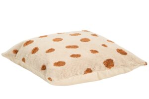 Kave Home B&eacute;žov&yacute; bavlně&yacute; potah na pol&scaron;t&aacute;ř Tandani 70 x 70 cm