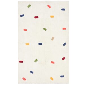 Kave Home B&iacute;l&yacute; balvněn&yacute; koberec Epifania 150 x 200 cm