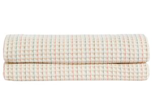 Kave Home B&iacute;l&yacute; bavlněn&yacute; přehoz Wufy 180 x 240 cm