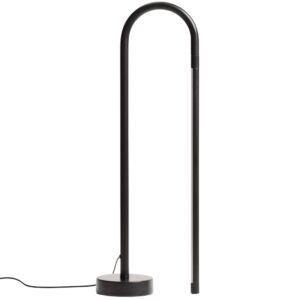 Kave Home Čern&aacute; kovov&aacute; stoln&iacute; LED lampa Bow 60 cm