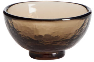 Kave Home Hněd&aacute; skleněn&aacute; miska Sileia 10 cm