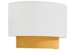 Kave Home Žlut&eacute; n&aacute;stěnn&eacute; světlo Bianella 30 cm