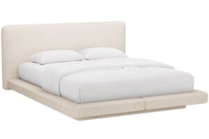 Micadoni B&eacute;žov&aacute; boucl&eacute; dvoulůžkov&aacute; postel Linea 160 x 200 cm