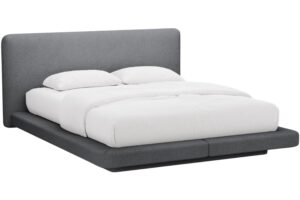 Micadoni &Scaron;ed&aacute; boucl&eacute; dvoulůžkov&aacute; postel Linea 160 x 200 cm