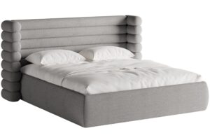 Micadoni &Scaron;ed&aacute; boucl&eacute; dvoulůžkov&aacute; postel Mount 180 x 200 cm