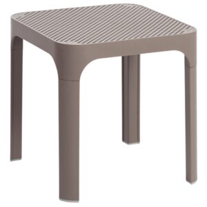 Nardi B&eacute;žovo&scaron;ed&yacute; plastov&yacute; zahradn&iacute; stolek Net 40 x 40 cm