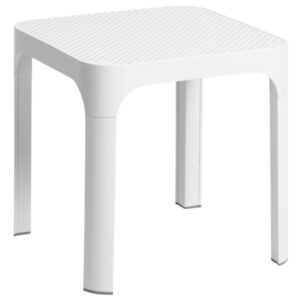 Nardi B&iacute;l&yacute; plastov&yacute; zahradn&iacute; stolek Net 40 x 40 cm