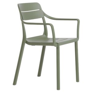 Nardi Zelen&aacute; plastov&aacute; zahradn&iacute; židle Cassia s područkami