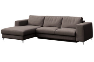 Rodier &Scaron;ed&aacute; sametov&aacute; rozkl&aacute;dac&iacute; pohovka Rene 277 cm