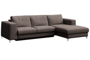 Rodier &Scaron;ed&aacute; sametov&aacute; rozkl&aacute;dac&iacute; pohovka Rene 277 cm