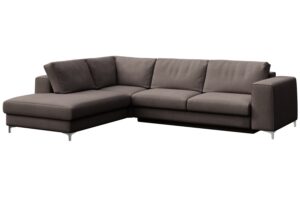 Rodier &Scaron;ed&aacute; sametov&aacute; rozkl&aacute;dac&iacute; pohovka Rene 302 cm