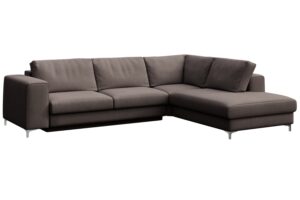 Rodier &Scaron;ed&aacute; sametov&aacute; rozkl&aacute;dac&iacute; pohovka Rene 302 cm