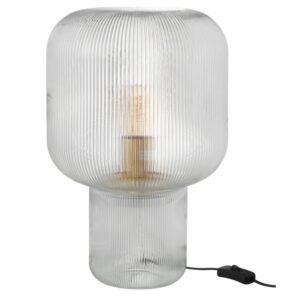 Skleněn&aacute; stoln&iacute; lampa J-line Gasina 29 cm
