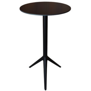 VONDOM Čern&yacute; barov&yacute; stůl MARI-SOL 59 cm se skl&aacute;pěc&iacute; podnož&iacute;