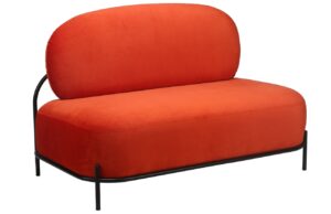 White Label Oranžov&aacute; pohovka POLLY 124