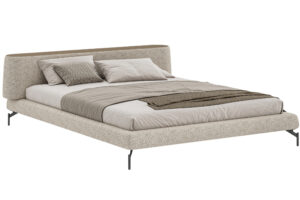 Woodsoft B&eacute;žov&aacute; čalouněn&aacute; dvoulůžkov&aacute; postel Vertigo 180 x 200 cm