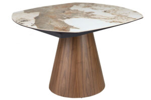 Angel Cerd&aacute; B&iacute;l&yacute; rozkl&aacute;dac&iacute; porcel&aacute;nov&yacute; j&iacute;deln&iacute; stůl No. 1187