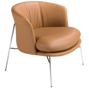 Angel Cerd&aacute; Hněd&eacute; koženkov&eacute; křeslo No. 5192