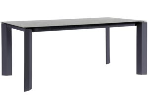 Bizzotto Antracitově &scaron;ed&yacute; keramick&yacute; zahradn&iacute; stůl Otavio 180 x 95 cm