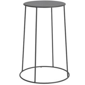 Bizzotto Antracitov&yacute; kovov&yacute; zahradn&iacute; stolek Austin &oslash; 35 cm