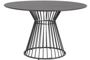 Bizzotto Antracitov&yacute; kovov&yacute; zahradn&iacute; stůl Austin &oslash; 120 cm