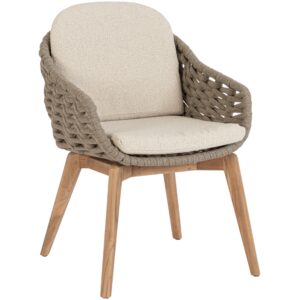 Bizzotto B&eacute;žovo - hněd&aacute; zahradn&iacute; židle Tamires