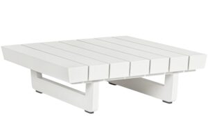 Bizzotto B&iacute;l&yacute; hlin&iacute;kov&yacute; zahradn&iacute; stolek Infinity 74 x 74 cm