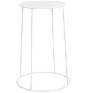 Bizzotto B&iacute;l&yacute; kovov&yacute; zahradn&iacute; stolek Austin &oslash; 35 cm